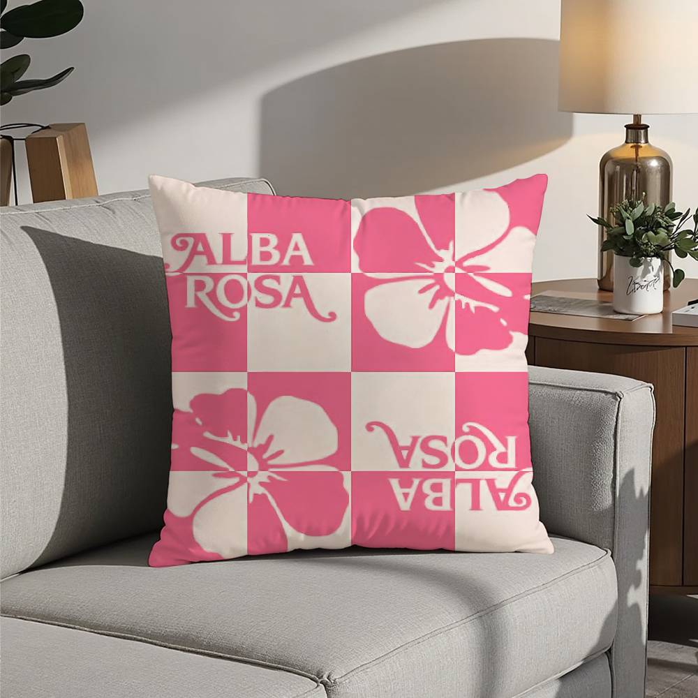 

Fashion A-ALBA R-ROSA Pillow Case 3D Print Polyester Fiber 40*40cm Home Sofa Throw Decoration Festival Gift 12x12in 30x30cm