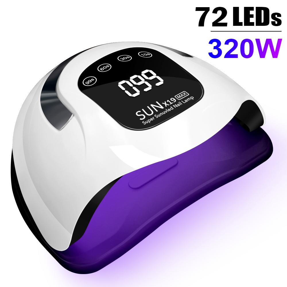 Professional UV LED Nail Lamp for Nails Gel Polish Foot Curing Lamps Large Touch Screen UV Nail Dryer Light with 72 LEDs