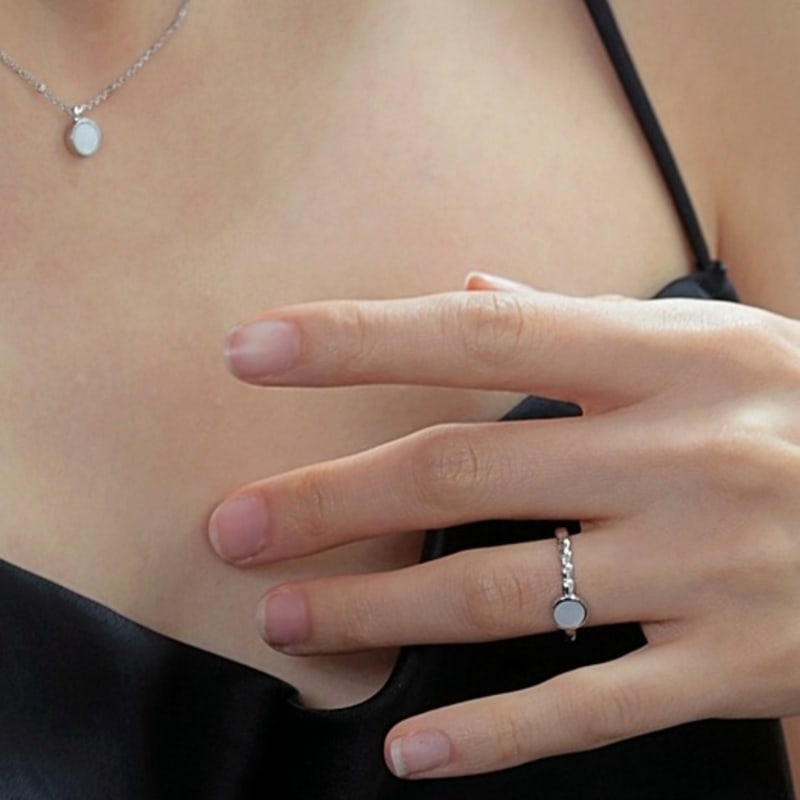 BELLOOGGI White Mother-of-pearl Ring