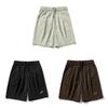 Vintage Style Shorts With Letter Embroidery For Youths