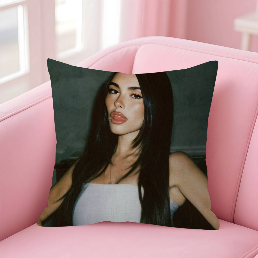 Singer Madison Beer Pillow Gift Home Office Decoration Bedroom Sofa Car Cushion Cover Case 45X45