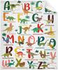 Cartoon Dinosaur Letters Printed Blanket for Sofa Travel Camping Living Room Office Conditioning Blanket for All Seasons Gifts