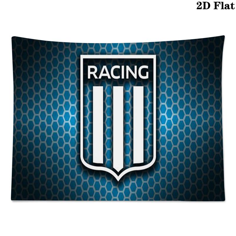 Racing Club Wall Tapestry Aesthetic Wall Hanging Printed Fabric Blanket Decorative Tapestries for Bedroom Living Room Home Decor