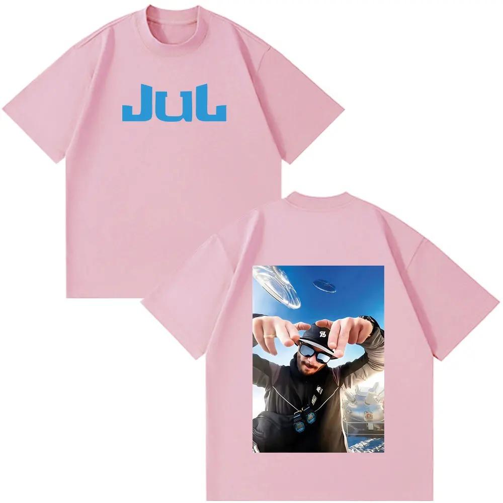 Unisex Women Hip Hop Fashion Tshirt Rapper JUL Fashion Print Tshirt Cotton Vintage Shortsleeved Oversized Tshirts Streetwear