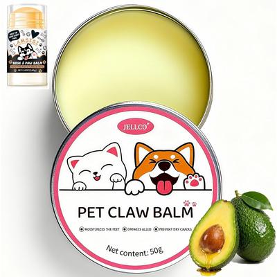 Natural Lickable Dog Paw & Nose Balm Soothes Wear and Tear On Your Pet's Paws and Nose Repairs Damage Nourishes Dryness Improves Rough