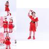 Fröhliches Weihnachts-Elfen-Kleinkind-Outfit für Weihnachtsfeier Claus-Kostüm