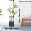Planter Box with Trellis Plant Pot Minimalist Practical Raised Garden Bed Tomato Cage for Climbing