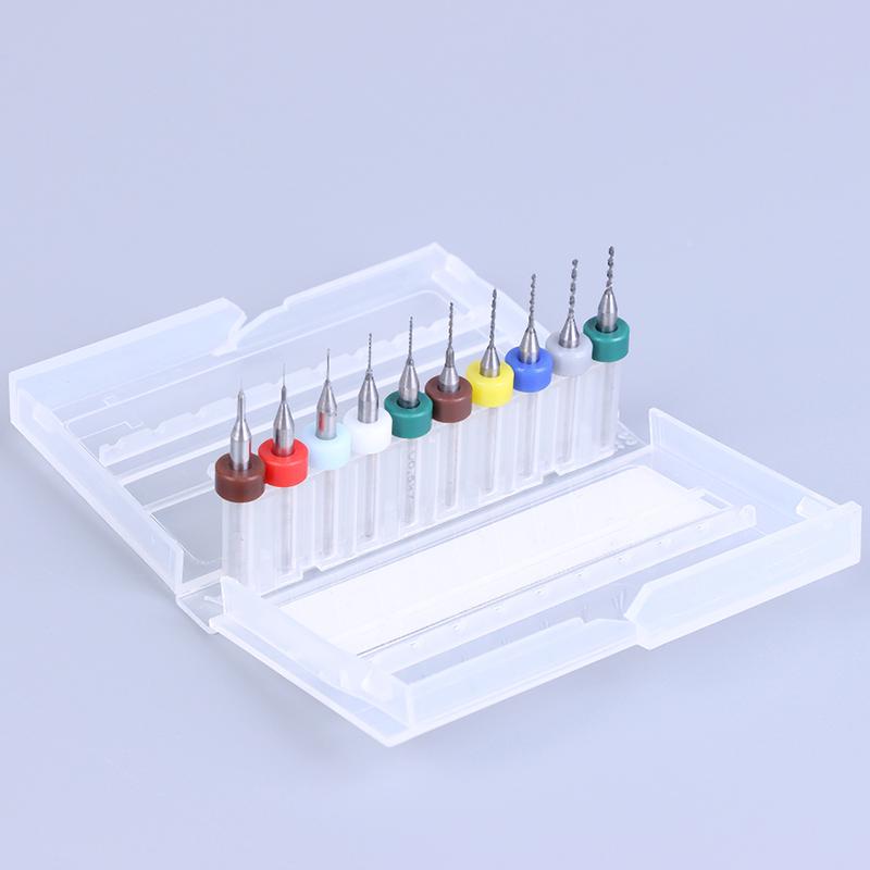 10ks 0,1/0,3/1,1 mm Pcb Mini Vrták Karbid Wolframové Oceli Pro Tištěné Obvody