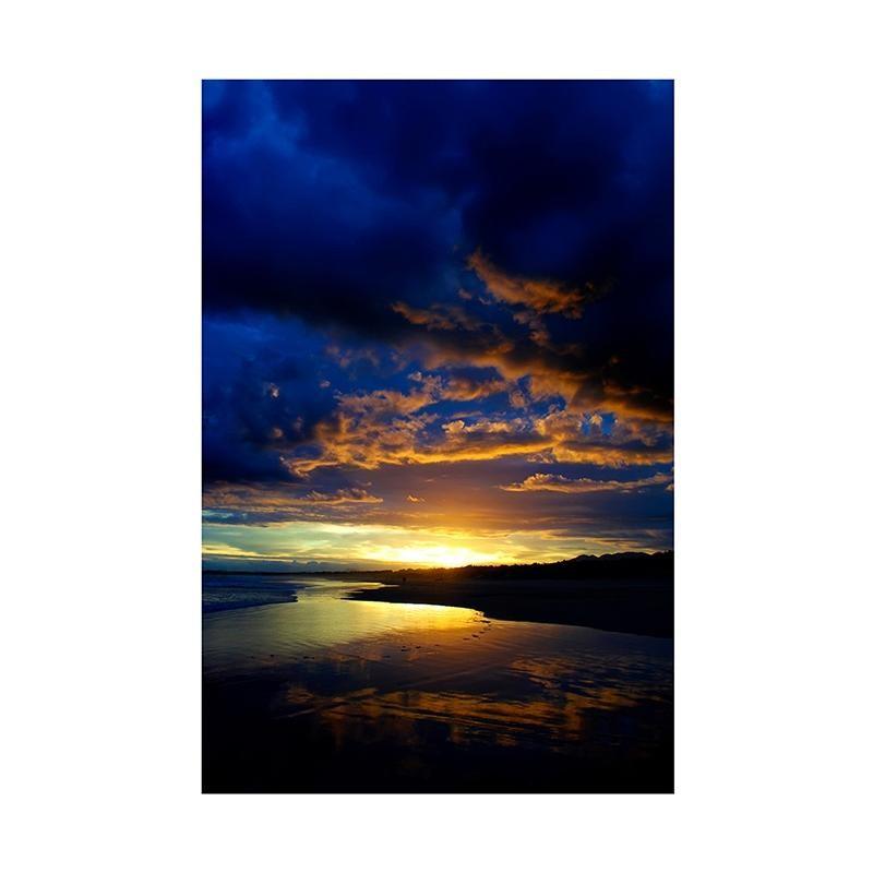 Beach Photography Background Seascape Sunset Studio Photo Backdrop Vinyl,for Home Decor,Parties,Studios,Outdoor Celebrations,Wedding