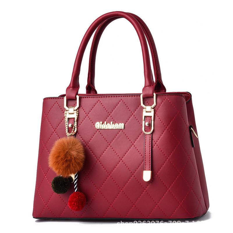 Chic And Stylish Women s Tote Bag 2021 Korean Fashion Large Capacity Shoulder Crossbody Bag бордовый