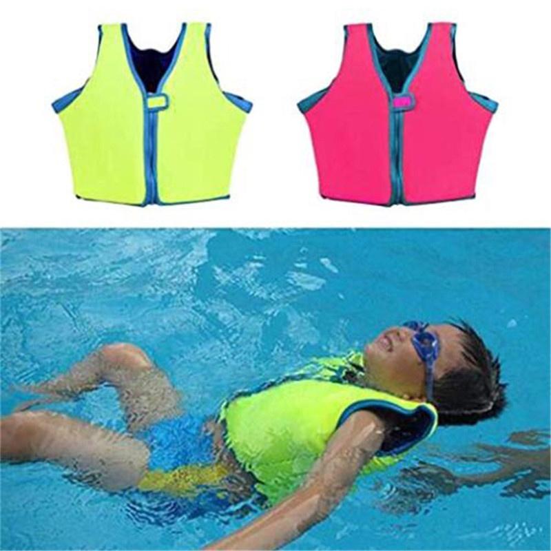 High Buoyancy Kids Swimming Vest With Waterproof Zipper And Adjustable Belt