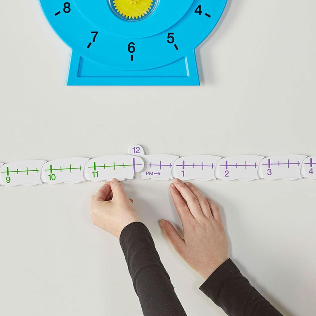 Learning Resources Math Teaching Materials Learning Clock Number Line Advanced for Teachers 33cm H2M93411 Genuine Product
