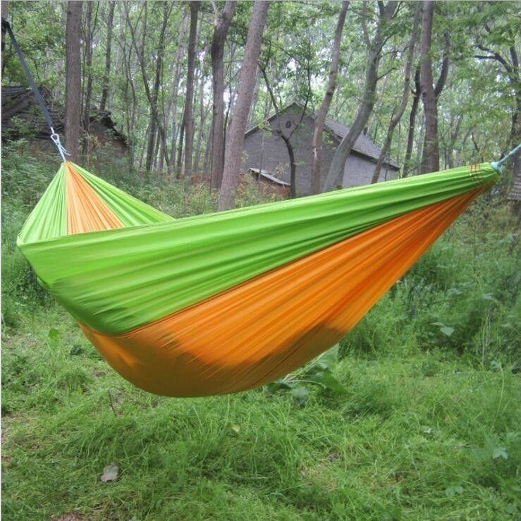 Hammock Parachute Double Lightweight Nylon Hammock Adult Camping Outdoor Travel Hammocks Survival Garden Swing Hunting