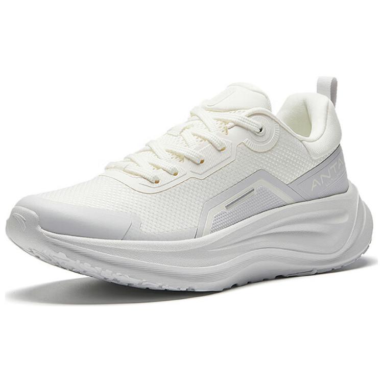 Anta Le Dao Comfortable Versatile Shock Absorbing Lightweight Low Top Casual Running Shoes Women sneaker White Gray 122517719-1