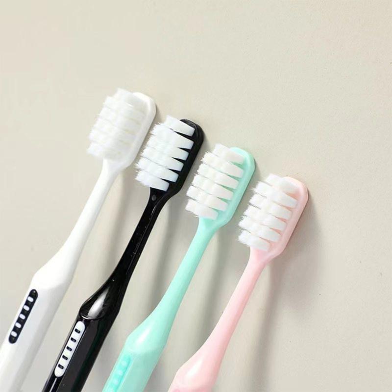 Soft Toothbrushes for Adults Manual Toothbrushes for Protect Sensitive Gums Ergonomic Handle Helps Remove Surfaces Stain