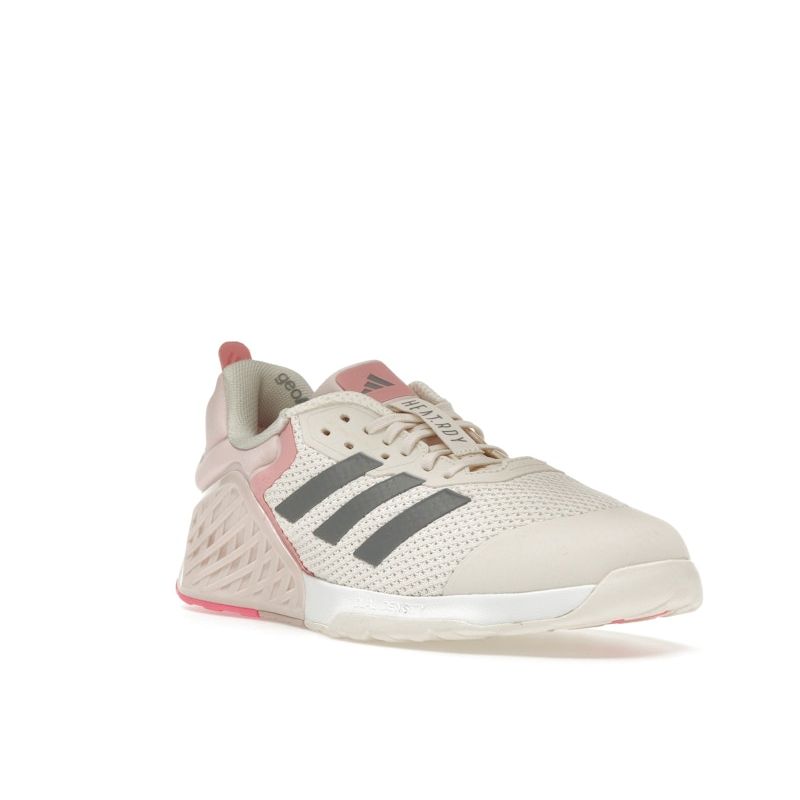 Adidas Dropset 3 Chalk Semi Pink Spark Damesneakers Krem Kritt-Hvit Jern-Metallisk ID8635