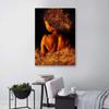 Canvas Print Beautiful Woman Gold Dust