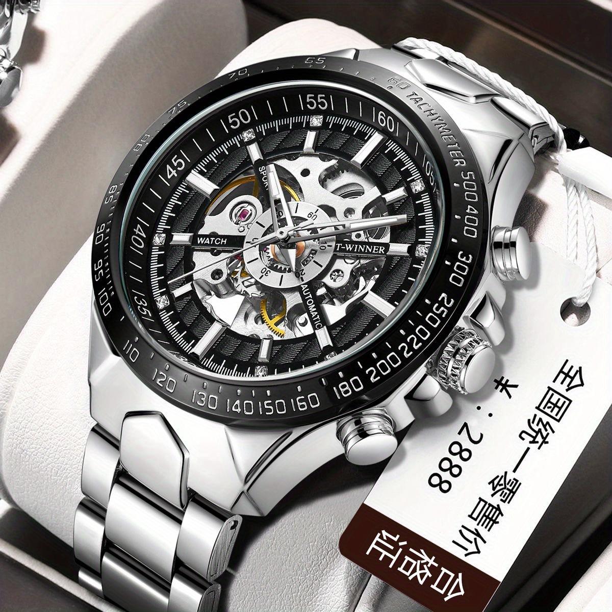 Top Brand Luxury Fashion Mechanical Watch Men Sports Watches Skeleton Automatic Mechanical Wristwatches Men Reloj Hombre