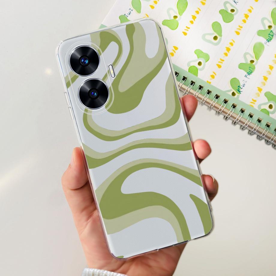 

Fundas Realme C55 6.72 inch Phone Case Back Cover Smooth Clear Slim Coque For ON Oppo Realme C55 C 55 RMX3710 Cartoon Child Case Realme C55
