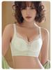 Women's Lace Push-Up Wireless Bra: Medium Thick, Anti-Sagging, Adjustable Support