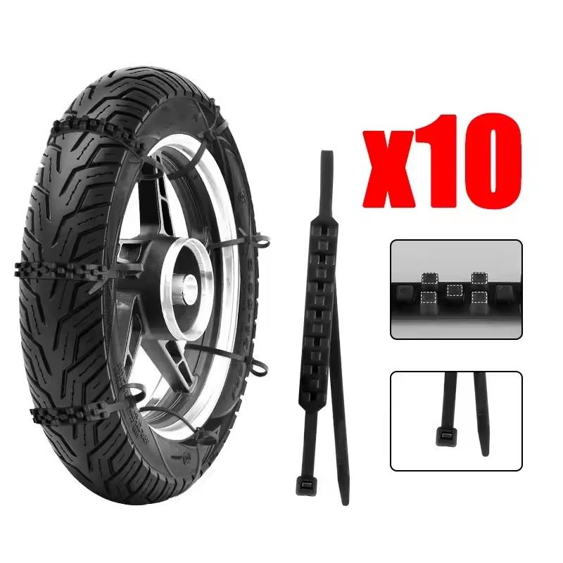 

10Pcs Universal Anti-Skid Chain For Motorcycle Bicycle Tire Wheel Tie Outdoor Emergency Tire Snow Chain Accessories Winter