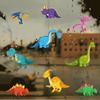 DIY Colorful Dinosaur Wall Stickers for Kids Removable Nursery Kindergarten Living Room Decor Cartoon Dino Decals Easy Peel & Stick