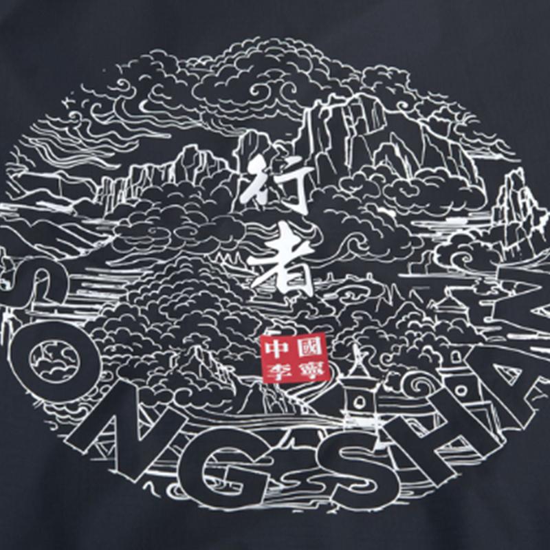 Li Ning New York Fashion Week Runway Series Loose Casual Jacket With Back Logo Men Jacket Black AFDP625-1