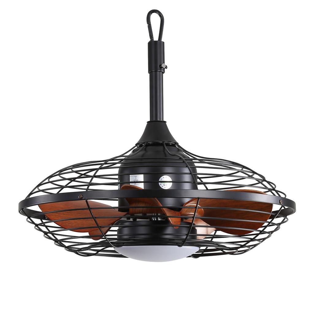 USA In Stock 20 Inch 5 Blade Ceiling Fan for Garden Decorative Indoor Outside Ceiling Fan Light With Remote Control