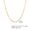 Minimalist Thin Chain Necklace 18K Gold Plated Stainless Steel Tarnish Resistant Waterproof Adjustable Women Layered Necklace