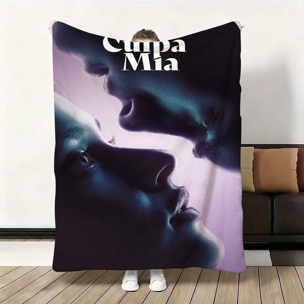 

My Fault Culpa Mia Youthful Love Movie Throw Thick Flannel Blanket Lightweight Warm Cozy Skin-Friendly Throw for Bed Winter Use 75x90cm