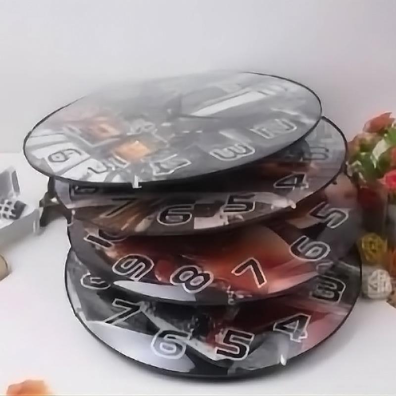 Style Silent Cartoon Clock Personality Creative Wall Clock Artist Bedroom Clock Sunrise Impression