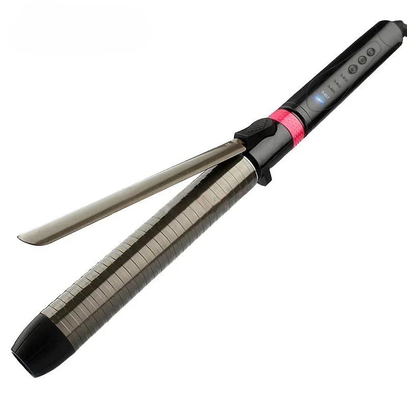 1pcs Professional Hair Curler Rotating Curling Iron Wand with Tourmaline Ceramic Anti-scalding Insulated Tip Styling Tool