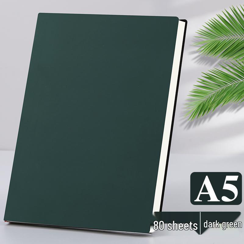 A5 Thickened Notebook - Simple, Retro Design for Students and Business Meetings