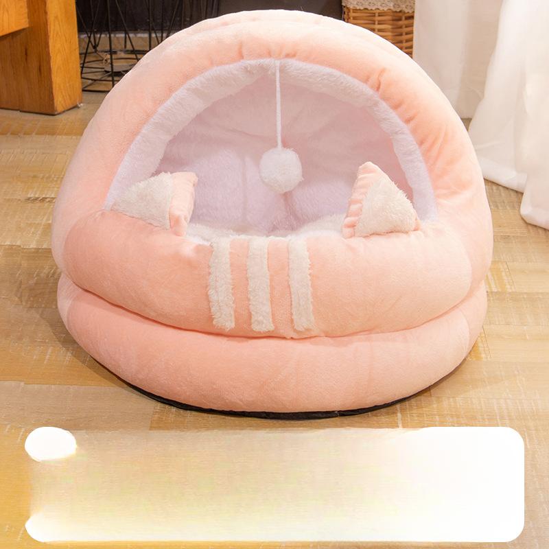 Dog Kennel Autumn and Winter Comfortable Thickened Warm Yurt Pet Kennel Deep Sleep Cat Mat Kennel Universal for Cats and Dogs