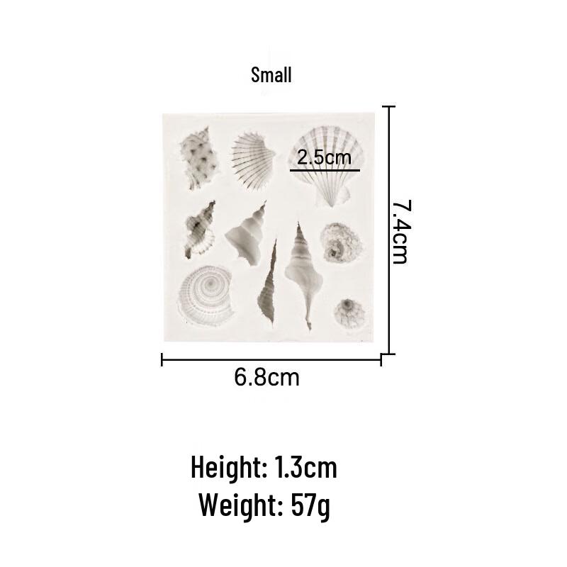 Small Ocean Shell Silicone Baking Mold