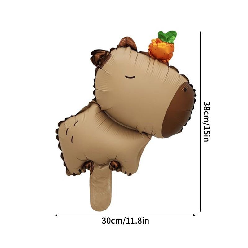 1-10 STÜCKE Capybara Aluminiumfolienballon Barballons Capybara Ballons für Babyparty Dekoration Baras Globos De Capibara