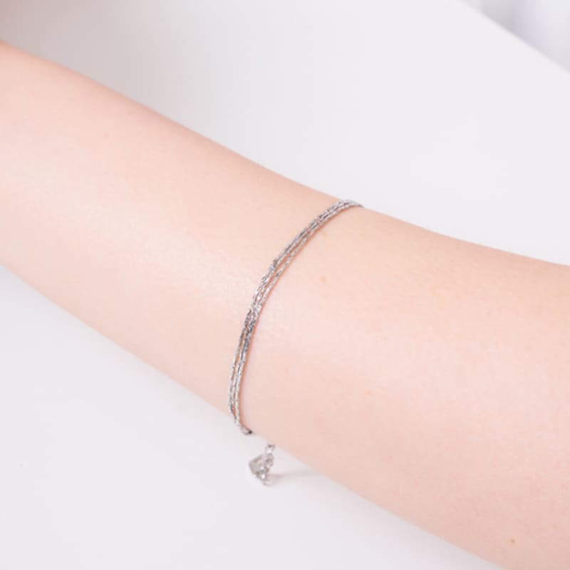 ELLE Jewelry Twisted Chain Layered Bracelet ELBRBB107