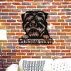 Custom Affenpinscher Dog Metal Wall Art, Personalized Name Sign for Pet Lovers