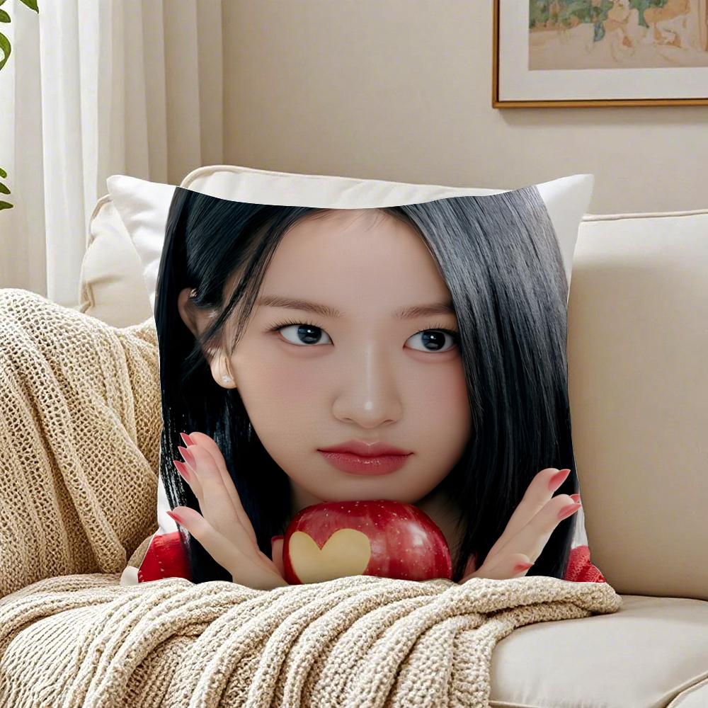 Idol Kpop An Yujin Cushion Cover Pillowcase Antidustmite living Room Sofa Decor Cushion Room