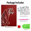 5D DIY Pearl Diamond Painting Kit Majestic Tiger Full Drill Embroidery Mosaic Art Home Wall Decor Gift