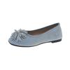 Low Heel Single Shoes Summer New Square Toe Shallow Mouth Rhinestone Flower Soft Sole Non-slip Low-top Shoes