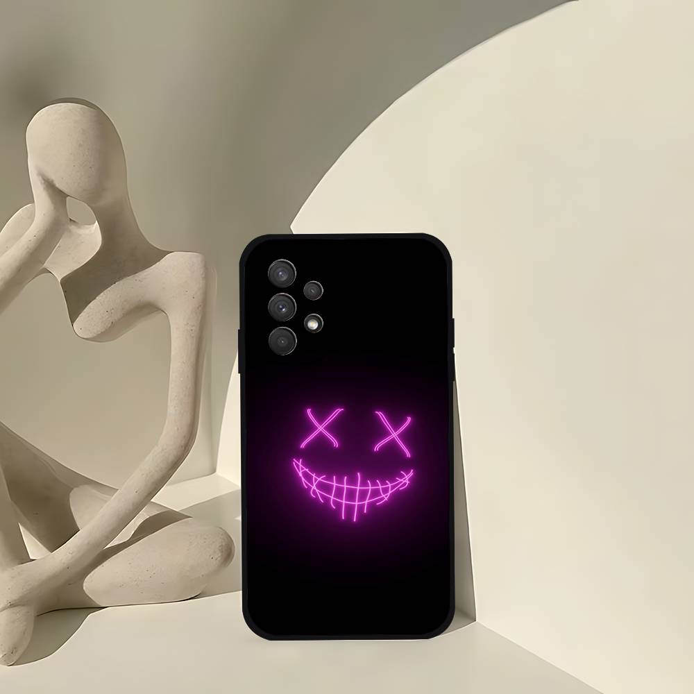 D-Devils-faces-S Phone Case For Samsung S24, S25 22,30,Note20,Lite,Ultra,5G,Plus,FE Black Cover