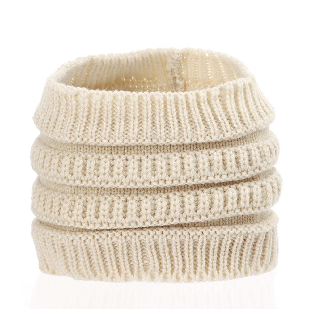Thicken Wide Turban Headwraps Headwear Ponytail Beanie Hat Ear Warmer Hair Band Knitting Headband