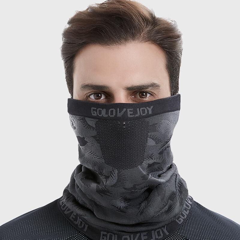 OLIKEI Sommer Outdoor Sonnenschutz Radfahren Gesichtsmaske für Männer High Stretch Atmungsaktiv Staubdicht Reitmaske Angelmaske Sport Kopftuch