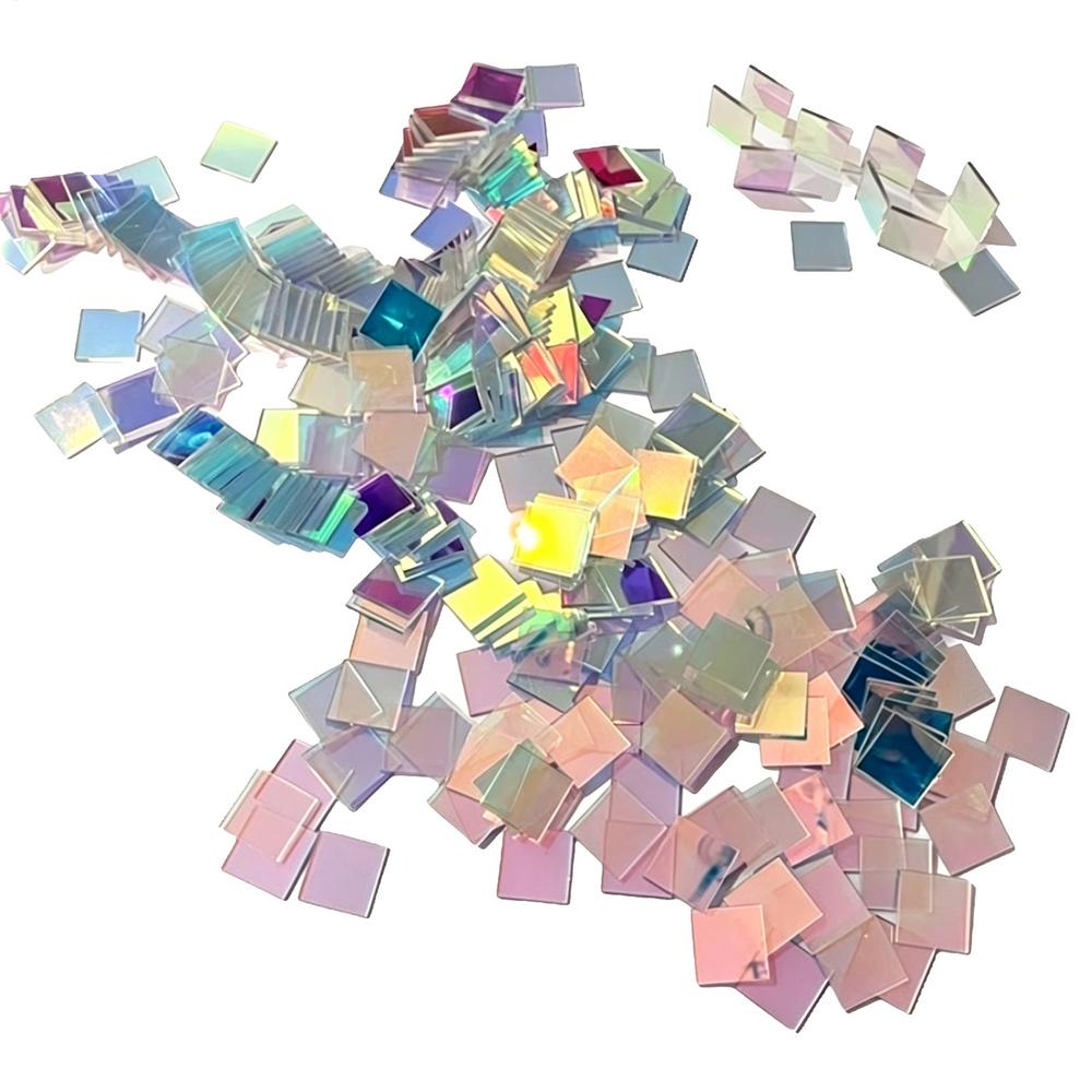 Iridescent Acrylic Sheets Double-Sided Colored Panels Iridescent Holographic Acrylic Sheets for Home Crafts Display Party