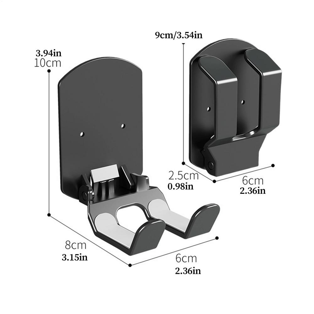 Hooks 1PC Wall Mounted Gaming Headset And Controller Bracket Base  Folding No Punching Hooks Easy Install Storage Rack