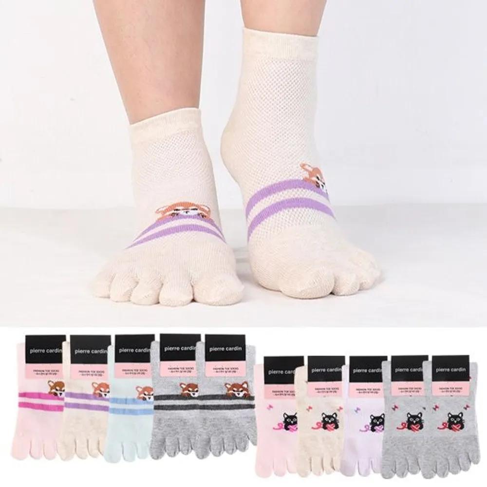 Women s Mesh Toe Socks 5 Pairs Knitted Summer Ankle Socks 01. PC Female Net Toe 5 Pairs/24cm