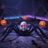 Araignée Œil Lumineux Décorations de Jardin Araignée Visage de Poupée Effrayant Activé par le Son Bar