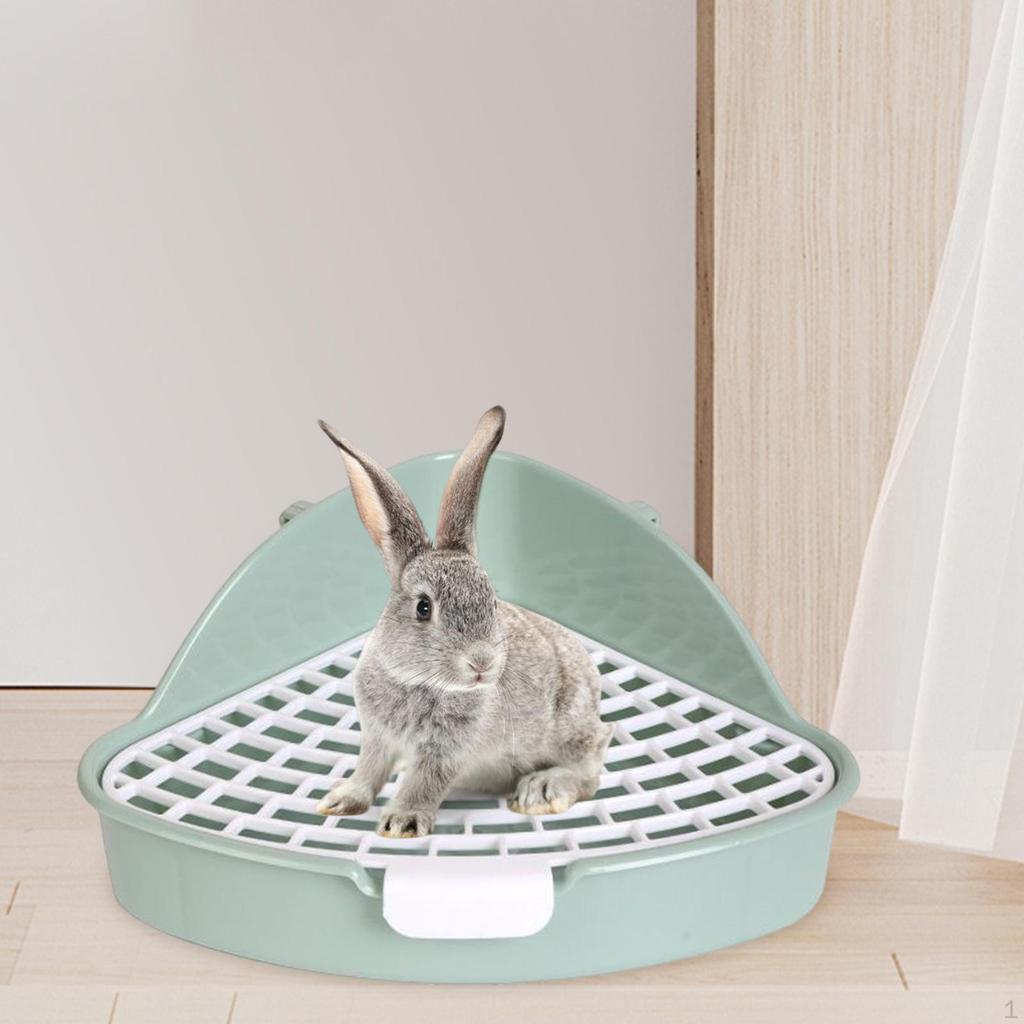 Potty Trainer Bedding Box Indoor with Snap Fastener Easy To Cleaning Pet Toilet for Guinea Pig