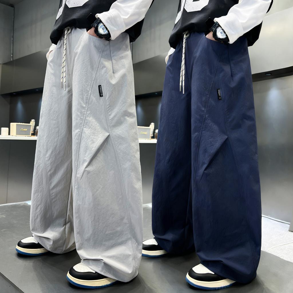 Boys' pants Spring and Autumn 2026 new item Medium and large boys' loose straight leg casual pants Spring clothing Children's work pants
